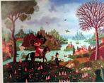 Fotolijst Het landschap met Cavalier Alain Thomas 54cm/74cm, Huis en Inrichting, Woonaccessoires | Lijsten, Ophalen, Zo goed als nieuw