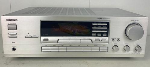 OnkyoTX-8522 reciever Zilver, Audio, Tv en Foto, Versterkers en Ontvangers, Zo goed als nieuw, Stereo, 60 tot 120 watt, Onkyo