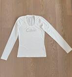 T-Shirt Calvin Klein, Kleding | Dames, Wit, Ophalen of Verzenden, Zo goed als nieuw, Lange mouw