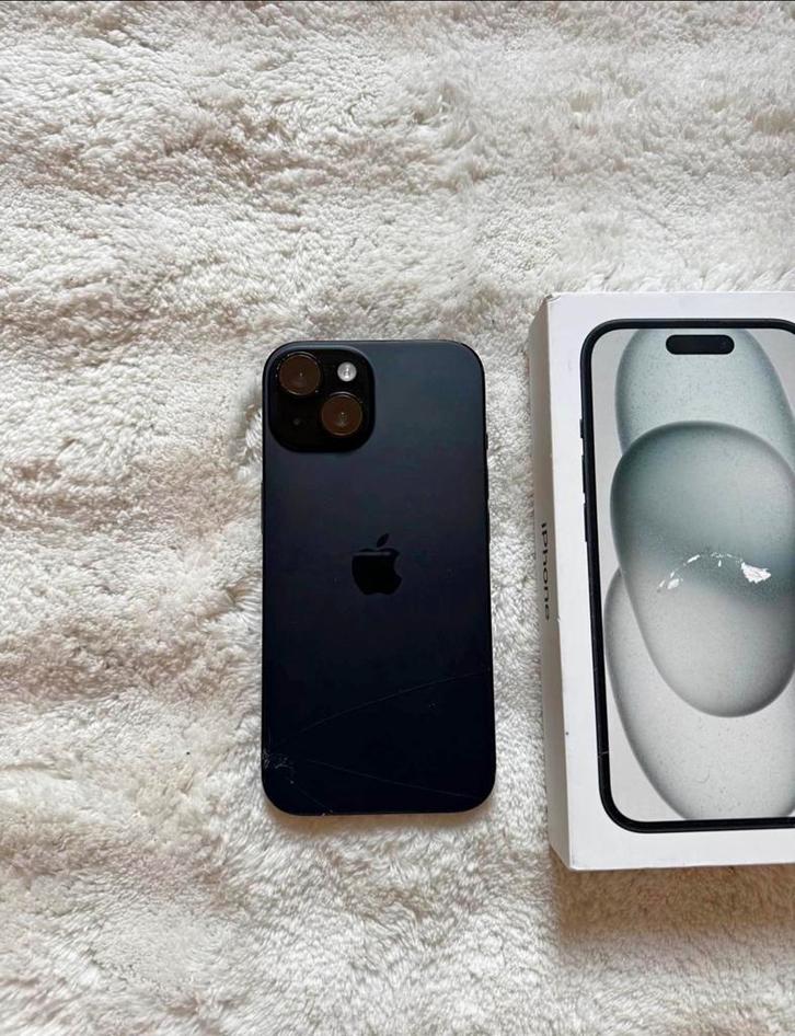 Schitterende iPhone 15 128GB in zwarte staat als nieuw, Telecommunicatie, Mobiele telefoons | Apple iPhone, Zo goed als nieuw
