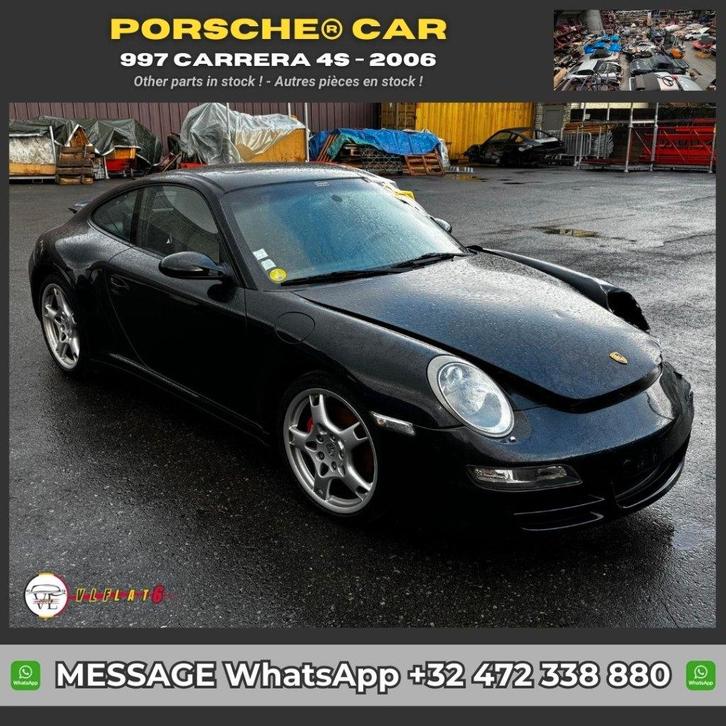 Porsche 997 Carrera 4S – pour pièces, Autos : Divers, Voitures accidentées, Porsche, Automatique, Essence, Coupé, Noir, Enlèvement