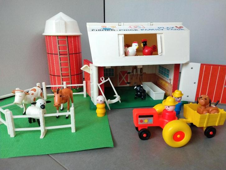 Fisher Price - Vintage - boerderij speelset + extra mogelijk, Enfants & Bébés, Jouets | Fisher-Price, Utilisé, Set de jeu, Enlèvement