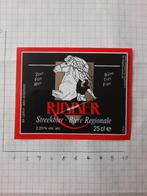 Bieretiket Ridder 1, Verzamelen, Biermerken, Ophalen of Verzenden, Nieuw