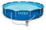 Intex frame zwembad met tal van toebehoren, Gebruikt, Ophalen