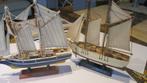Deux bateaux bois type "Goelette", Hobby & Loisirs créatifs, Enlèvement ou Envoi, Comme neuf, 1:50 à 1:200, Autres marques