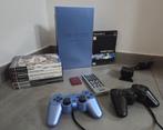 Aqua Blue PS2 + Controllers + Memory + Games + Accesoires, Games en Spelcomputers, Spelcomputers | Sony PlayStation 2, Gebruikt