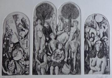 LUC PIRON / TRIP-TIEK / ZW-W ETS / 39x56cm / SIG beschikbaar voor biedingen