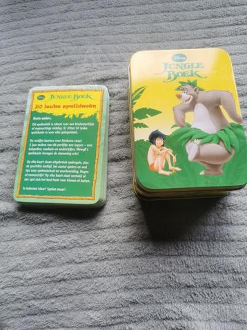 Disney blikken doos jungle boek met kaarten spelideeen, Verzamelen, Ophalen of Verzenden, Leeuwenkoning of Jungle Boek