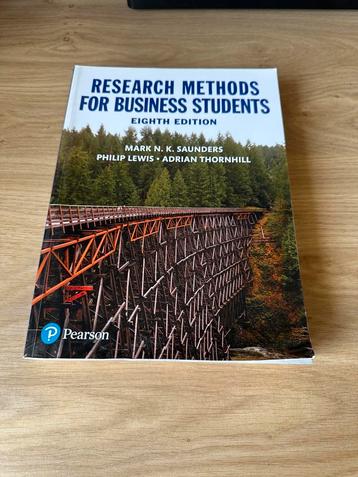 Research Methods for business students - 8th edition, Enlèvement ou Envoi
