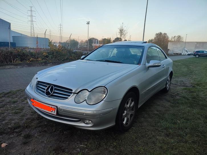 Mercedes CLK 200 Kompressor Euro 4 Automaat Open dak Leder, Auto's, Mercedes-Benz, Particulier, CLK, ABS, Airbags, Airconditioning