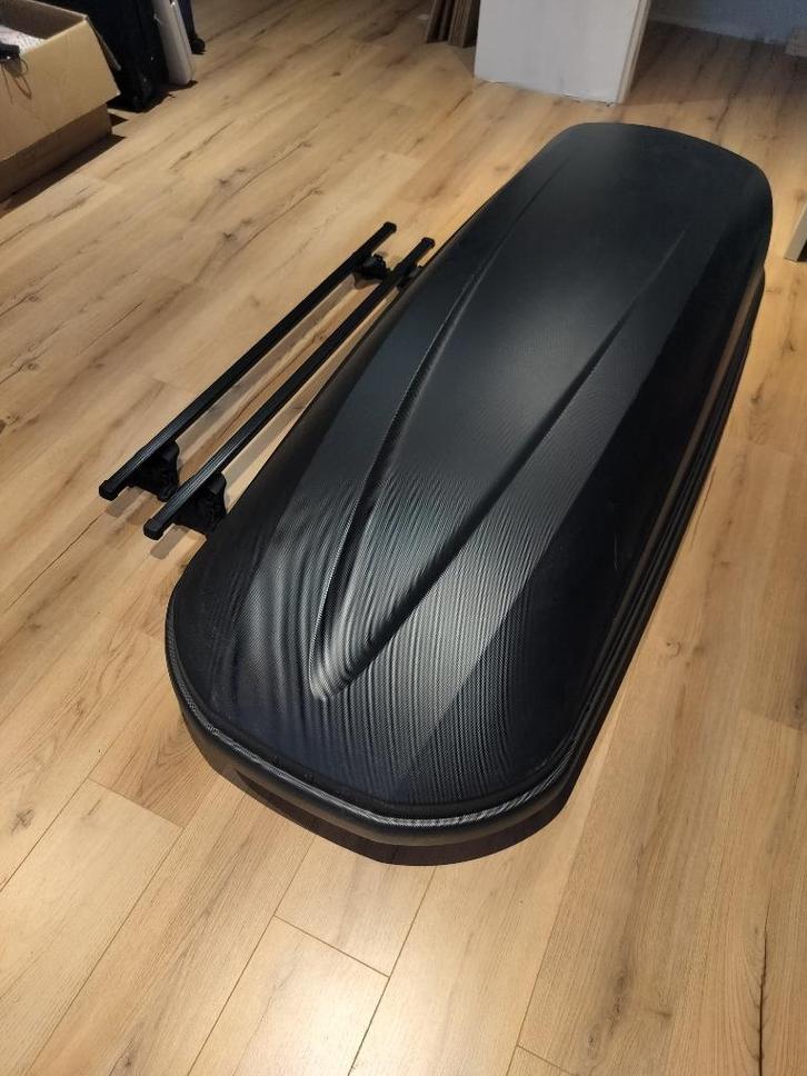 Dakkoffer met rails, Auto diversen, Dakkoffers, Zo goed als nieuw, Ophalen