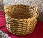 Rieten mand diameter 45 cm hoogte 25 cm met handvaten, Ophalen, Gebruikt, Mand, Rond