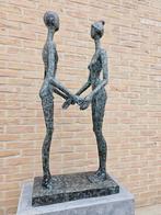 BRONZEN KOPPEL 'SAMEN' MAN EN VROUW, OOK ANDERE BRONZEN!!!, Antiek en Kunst, Ophalen of Verzenden