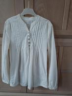 Witte blouse one.one 140, Meisje, Ophalen of Verzenden, Zo goed als nieuw, Overhemd of Blouse