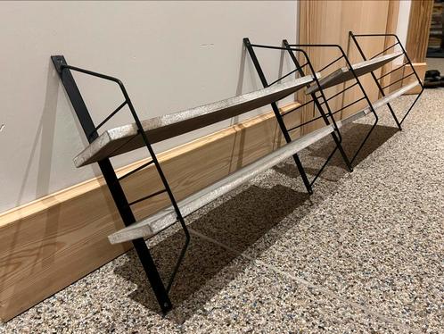 2 x Vintage Tomado Design Boekenrekje, Huis en Inrichting, Woonaccessoires | Wandplanken en Boekenplanken, Zo goed als nieuw, Ophalen