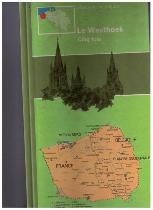 Le Westhoek Cinq fois , Gwij Mandelinck, Artis Historia 1987, Livres, Guides touristiques, Comme neuf, Guide ou Livre de voyage