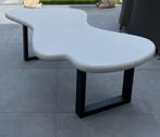 Handmade Ecru Stone Art salontafel, Huis en Inrichting, Tafels | Salontafels, Overige vormen, 50 tot 100 cm, Minder dan 50 cm