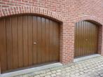 2 portes de garage en bois franc Afzelia Doussié, accessoire, Bricolage & Construction, Bois, Enlèvement, Utilisé, Porte de garage