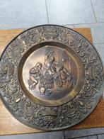 2 decoratieve platen van koper/messing, Antiek en Kunst, Ophalen