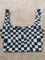 Crop top Bershka maat xs, Wit, Zo goed als nieuw, Zonder mouw, Maat 34 (XS) of kleiner