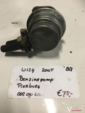 Mercedes w124 200T Benzinepomp Pierburg 1988 beschikbaar voor biedingen
