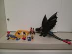 Lotje Playmobil met draak met led licht 3 grote en 3 kindjes, Los Playmobil, Zo goed als nieuw, Ophalen