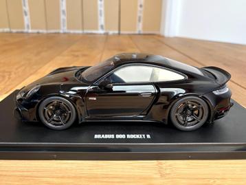 Porsche 911 992 Brabus 900 Rocket R zwart 1:18 GT Spirit ovp beschikbaar voor biedingen