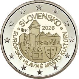 Slowakije 2 Euro cc 2026, Timbres & Monnaies, Monnaies | Europe | Monnaies euro, Monnaie en vrac, 2 euros, Slovaquie, Envoi