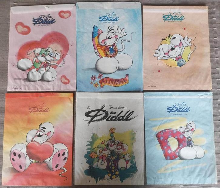 Diddl Zakjes klein, Verzamelen, Diddl, Gebruikt, Papier, Kaart of Schrift, Diddl, Ophalen of Verzenden