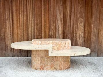 Vintage mactanstone coffeetable, ca 1980’s beschikbaar voor biedingen