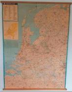 Schoolkaart Nederland, Antiek en Kunst, Antiek | Schoolplaten, Ophalen of Verzenden