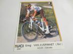 wielerkaart 2012  team ag2r greg van avermaet signe, Comme neuf, Envoi