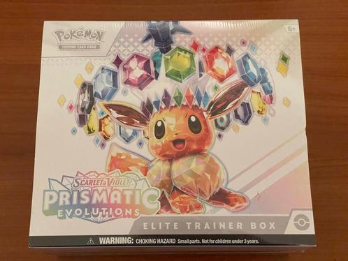 Pokemon TCG Prismatic Evolution Elite Trainer Box NIEUW, Hobby en Vrije tijd, Verzamelkaartspellen | Pokémon, Nieuw, Booster, Ophalen of Verzenden