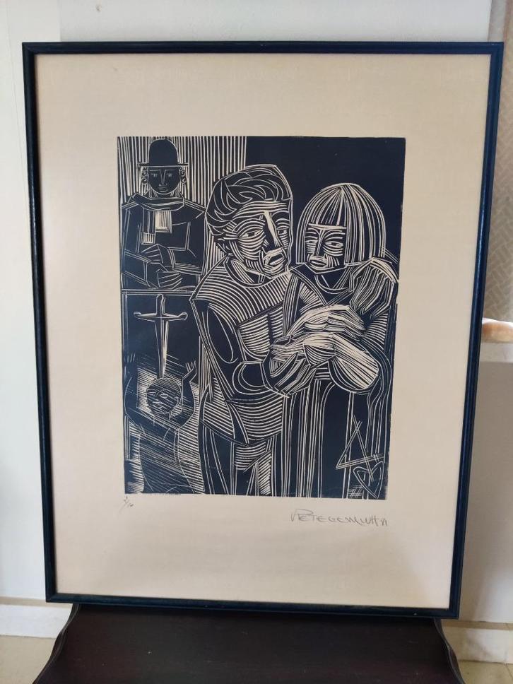ets van Van Petegem Wim, Antiek en Kunst, Kunst | Schilderijen | Modern, Ophalen