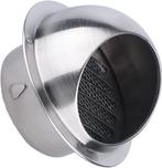 Bouche exterieure en inox 125MM - avec grille métallique, Enlèvement ou Envoi, Neuf, Ventilateur et Extracteur