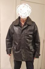Lederen herenjas TENSON – maat 54 – zwart, Ophalen, Maat 52/54 (L), Zwart, Zo goed als nieuw
