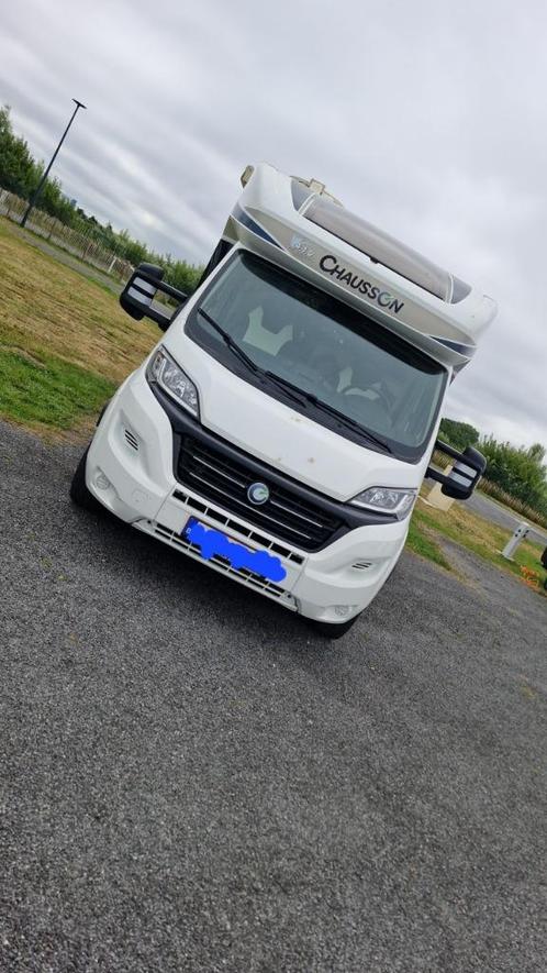 Camping car a louer, Caravans en Kamperen, Mobilhomes, Particulier, tot en met 5, Integraal, Chausson, Diesel, 7 tot 8 meter, Ophalen