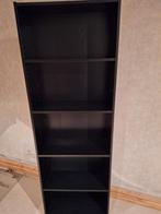 Zwarte boekenkast, Huis en Inrichting, Kasten | Boekenkasten, Ophalen, Zo goed als nieuw, Overige houtsoorten