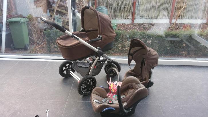 Maxi cosi - Ensemble - y compris siège auto - lit de voyage, Enfants & Bébés, Poussettes & Combinaisons, Utilisé, Poussette combi