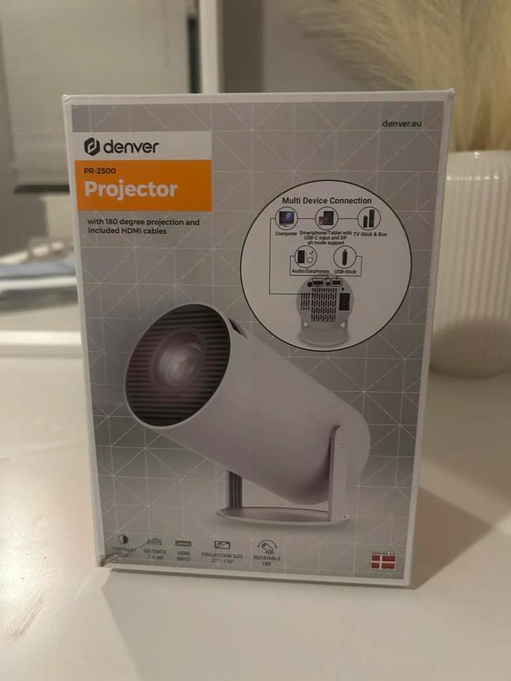 Beamer projectot Denver PR-2500, Audio, Tv en Foto, Beamers, LED, Overige resoluties, Verzenden