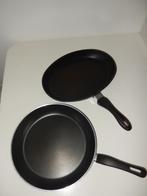 2 PANNEN, Ophalen of Verzenden, Zo goed als nieuw, Koekenpan of Braadpan, Keramische plaat