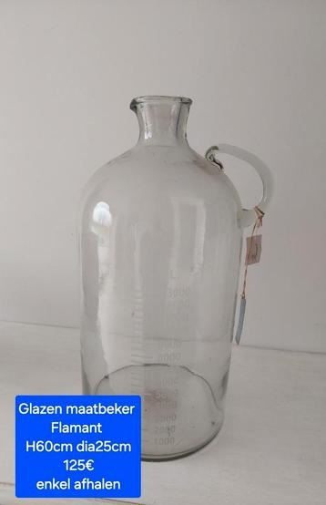 Glazen maatbeker Flamant, Ophalen of Verzenden