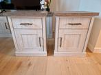 2 landelijke nachtkasten, Huis en Inrichting, Slaapkamer | Nachtkastjes, Ophalen, 55 tot 70 cm, Zo goed als nieuw, 45 tot 65 cm