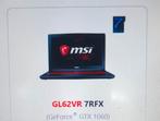 Gaming laptop msi GL62VR 7RFX, Computers en Software, Gebruikt, 2 tot 3 Ghz, Intel Core i7 processor, Ophalen of Verzenden