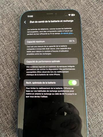 Iphone 12 batterij 84 pourcent beschikbaar voor biedingen