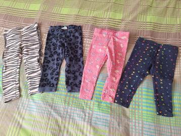 Set van 9 leggings en 1 t-shirt met legging maat 92 beschikbaar voor biedingen
