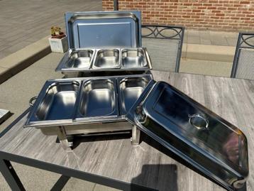 Chafing dishes - voedsel warmhouders  beschikbaar voor biedingen