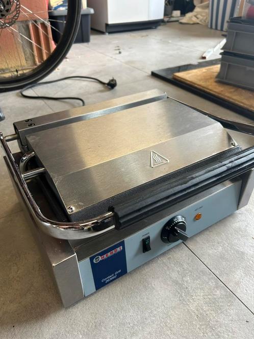 Hendi professional panini contact grill 263662, Elektronische apparatuur, Contactgrills, Zo goed als nieuw, Ophalen