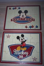 2x houten Mickey puzzels ( nieuw in folie )22,5 x 18 cm, Collections, Autres types, Mickey Mouse, Enlèvement ou Envoi, Neuf