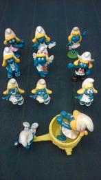 12 Schtroumpfesses ont joué, Collections, Schtroumpfs, Enlèvement ou Envoi, Utilisé, Schtroumpfette, Poupée, Figurine ou Peluche